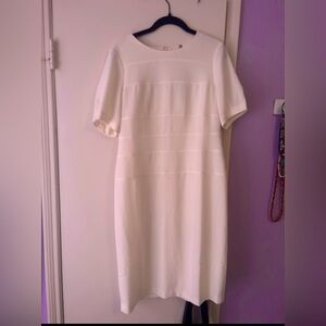 Tommy Hilfiger Elegant White Short Sleeve Dress